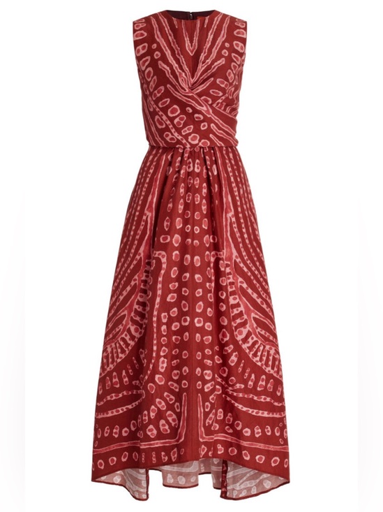 Altuzarra Dresses & Skirts - Altuzarra Red Linen blend PEMBINA MARKINGS MAXI Dress